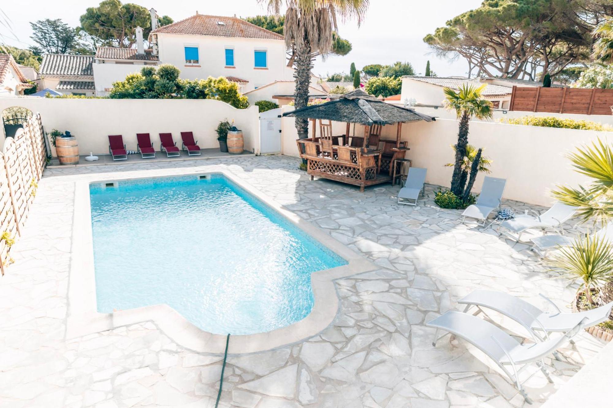 Reve D'Azur, 2 Chambres, Maison Julia En Bord De Mer A La Nartelle, Piscine Partagee, Parking & Terrasse Bbq, Wifi Et Draps Inclus Plage A Pied Сент-Максим Экстерьер фото